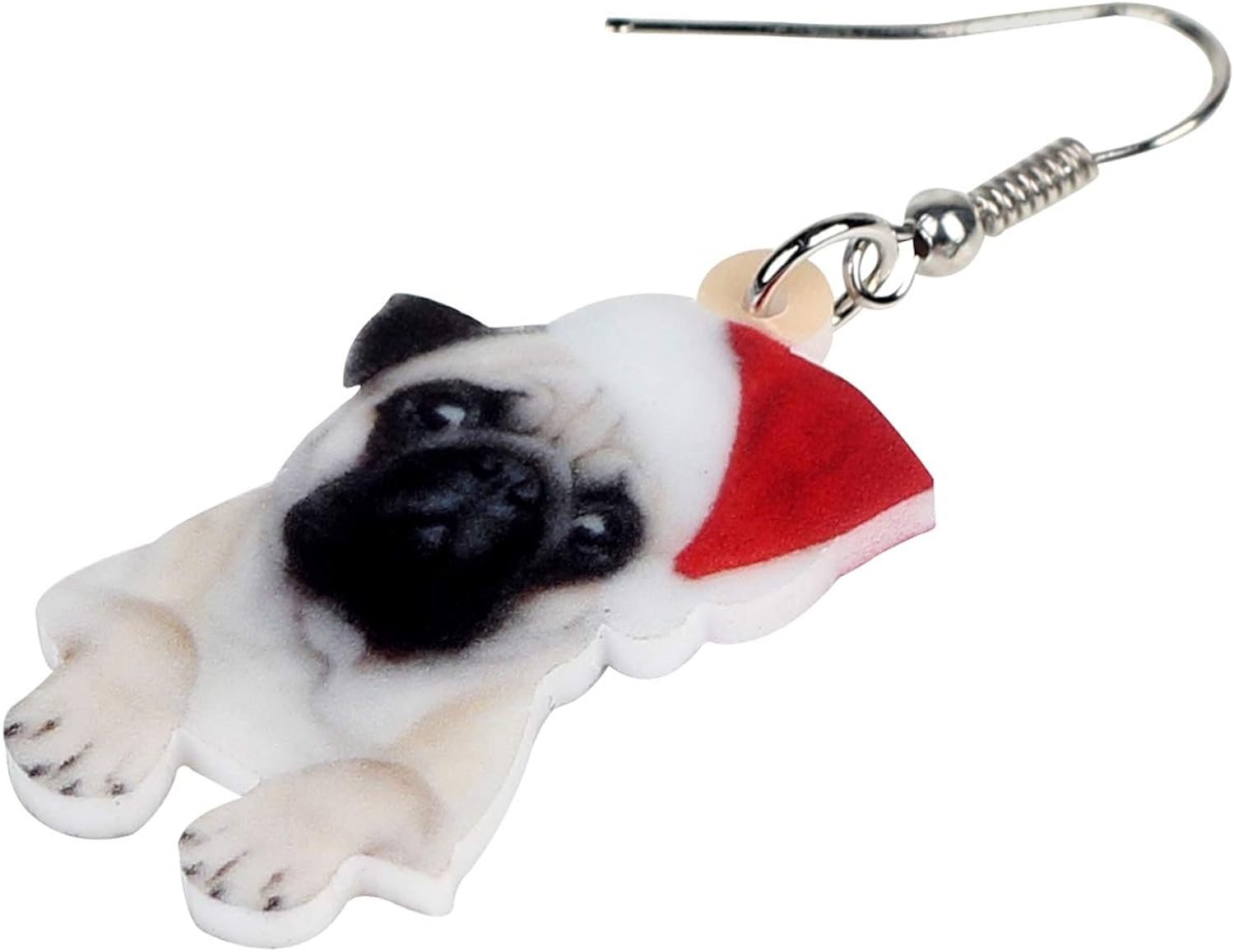 Bonsny Acrylic Drop Dangle Christmas Gifts Dog Puppy Doggy Earrings Ornaments Decorations Jewelry For Women Accessories