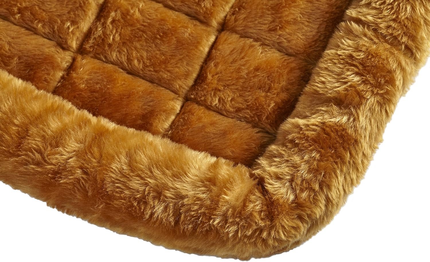 MidWest Homes for Pets Bolster Dog Bed 24L-Inch Cinnamon Dog Bed or Cat Bed w/ Comfortable Bolster | Ideal for Small Dog Breeds  Fits a 24-Inch Dog Crate | Easy Maintenance Machine Wash  Dry