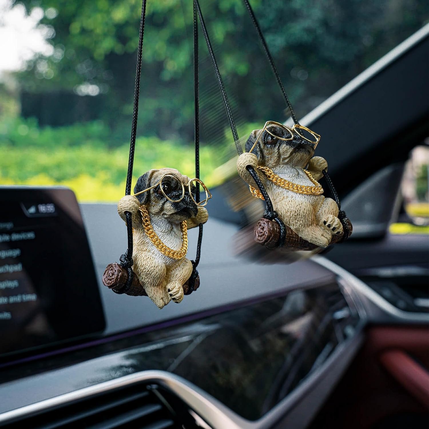Pug Car Mirror Hanging Accessories Review