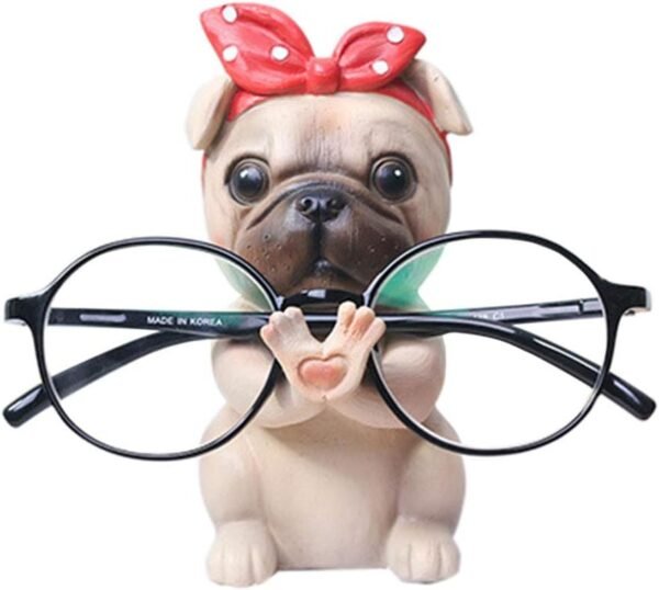 Puppy Dog Glasses Holder Stand Eyeglass Retainers Sunglasses Display Cute Animal Design Decoration (Pug) Review