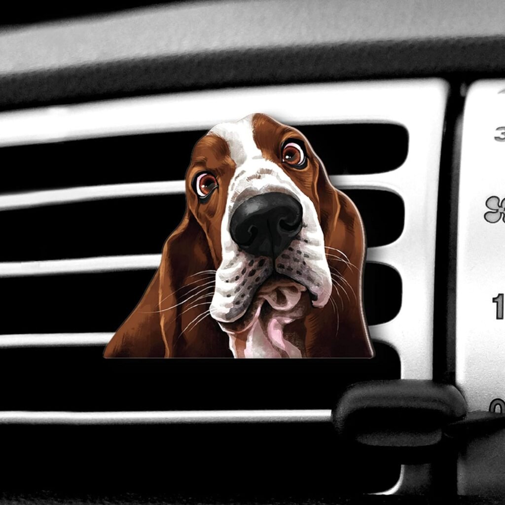 WIRESTER Fresh Scented Car Air Freshener Vent Clip, Decorative Accessories, Interior Decoration for Cars - Pug Puppy Dog